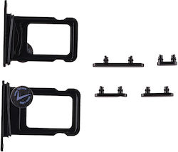 Iphone 16e Side Keys + Sim Card Holder Black 3p Iphone 16e Side Keys + Sim Card Holder Black 3p