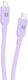 Blue Eagle Be-dccc-09 Data Silicone Cable Type C C 1m Light Purple