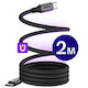 Buddi Flex Magnetic USB 2.0 Cable USB-C male - USB-C 60W Black 2m