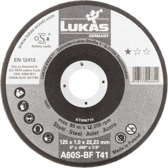 Flat Disc T1a 125*1.0*22 A60s-bf Premiumflex