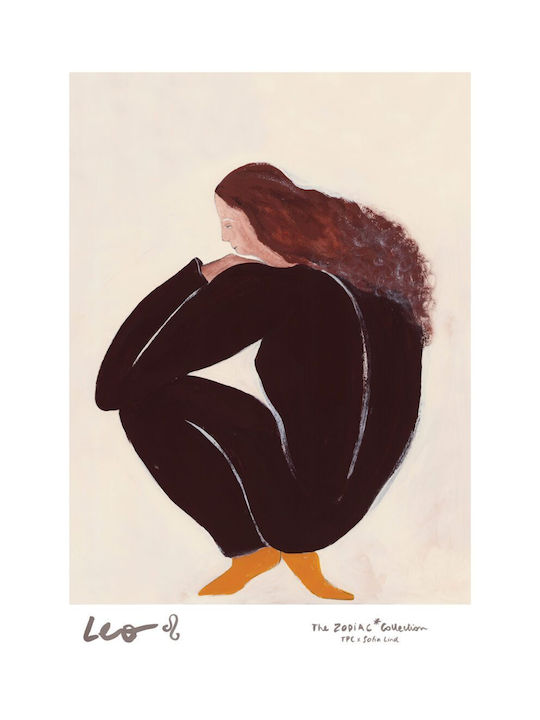 Πόστερ Leo Sofia Lind Μαύρο Μπεζ Καφέ 30 X 40 Cm Poster Club