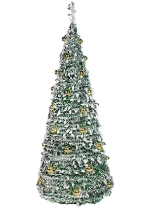 Weihnachtsbaum Beschneit 180cm Gold
