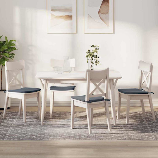 vidaXL Възглавница За Диван От Кадифе Сив 40x40см