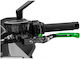 Clutch Lever 4.0 Black Green Adjustable Extendable Flexible Universal 424vnv Puig
