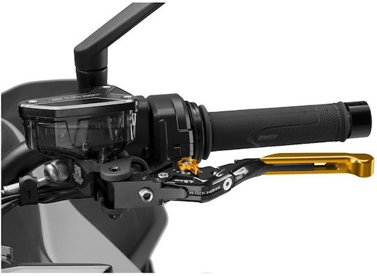 Μανετα Συμπλεκτη Lever 4.0 Black Gold Ρυθμιζομενη Επεκτασιμη Σπαστη Universal 424ono Puig