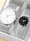 Set Womens Battery Watch With Silver Metal Bracelet
