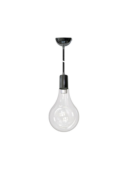 Adeleq Pendant Light Gray with Socket E27 16.5x16.5cm