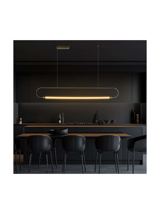 kelvo Glow Pendant Light White 120x17x17cm
