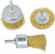 Awtools Drill Wire Brushes Shank 3 Pieces
