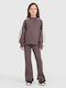Kids Sweatshirt Cardigan Cotton Burgundy