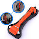 Car Emergency Hammer with Seatbelt Cutter Red