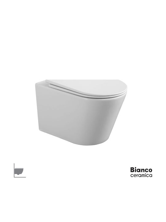 Bianco Ceramica Toaletă montată pe perete Albă Bianco Ceramica Toaletă montată pe perete Albă