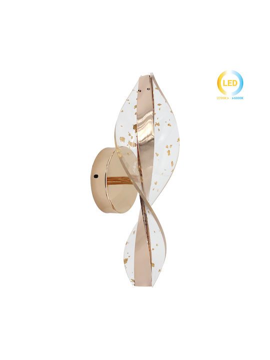 Keskor Leuchte Wand mit Integrierter LED Gold 30x11x10cm