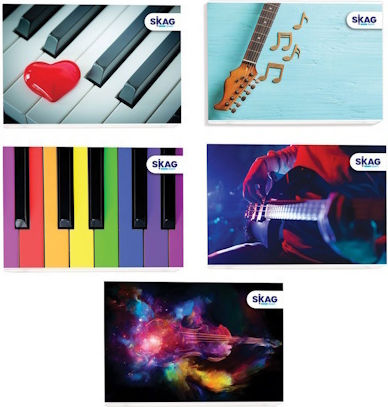 Skag Notebook Music 40 Sheets 1pcs (Μiscellaneous Designs)