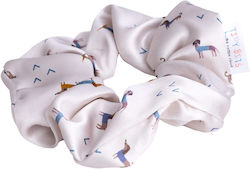 Scrunchie Σατέν Teckel Cotton Cloud