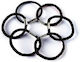Donegal Set Hair Scrunchies 6 Pieces