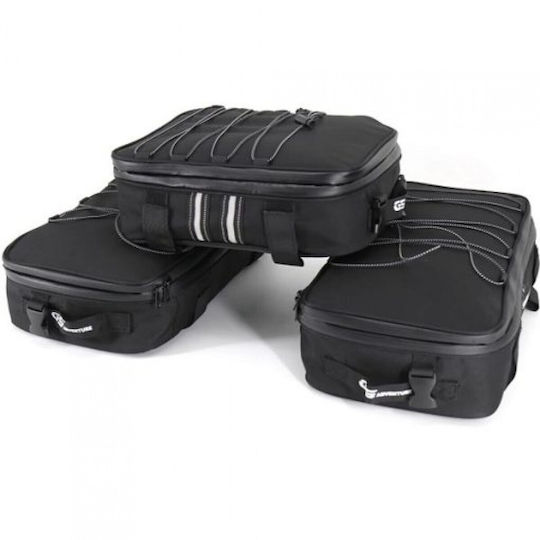 Set of 3 Pieces Luggage Bags Bmw R1200gs R1250gs Lc Adventure F750gs F850gs – Waterproof Expandable Up to 20l Reflective Cover
