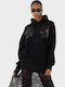 Women's Sweatshirt Hooded Black