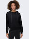 Women's Sweatshirt Hooded Black