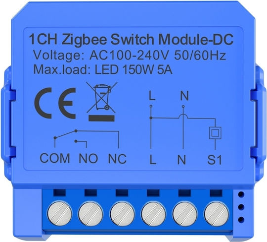 Avatto ZWSM16-DC32V-1 Smart Switch 1 Καναλιού Wi-Fi & ZigBee 5A