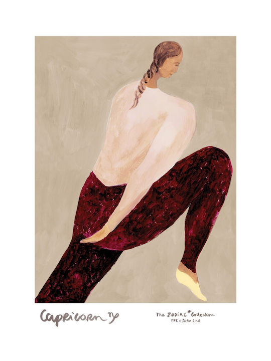 Poster Capricorn Sofia Lind Red Beige 30 X 40 Cm Poster Club