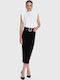 Pencil Midi Skirt Black