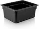 Gastronorm Polycarbonate Black Container 1/2 15cm Depth 10lt