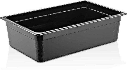 Gastronorm Pfanne Polycarbonat Schwarz 1/1 15cm Tiefe 21l