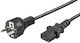 Microconnect Power Cord Cee 7/7 C13 3m Black Straight Schuko H05vv-f3x1mm2 Cu Male-female