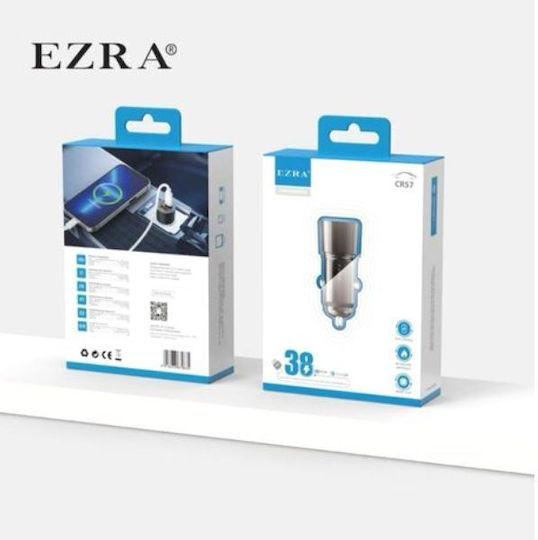 Ezra Auto-Ladegerät mit Anschlüssen: 1xUSB 1xType-C
