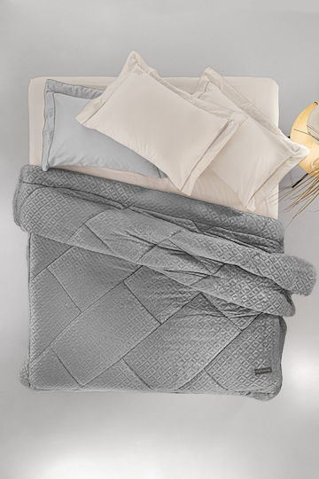 Guy Laroche Bettbezug Einzelbett 160x240cm Profile Grey