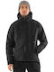 Adiavroxo (Work Aprons & Sleeves) Work Jacket Reflective Cold with Fleece Lining and Detachable Hood Black