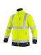 Canis Safety Work Fleece Jacket Reflective Yellow