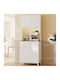 Entry Furniture with Hanger White 71x40x180cm
