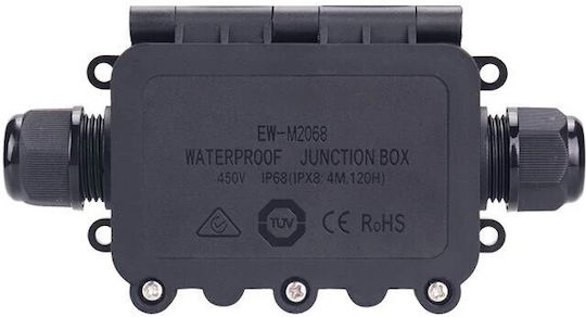 Waterproof Junction Box IP68 2 Cable Glands