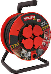 Volteo Cablu Prelungitor Heavy Duty Tambur 40m Cablu H05rr-f 3*2,5mm Volteo Cablu Prelungitor Heavy Duty Tambur 40m Cablu H05rr-f 3*2,5mm