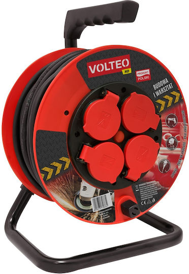 Volteo Extension Cable Heavy Duty Reel 30m Cable H05rr-f 3*1.5mm