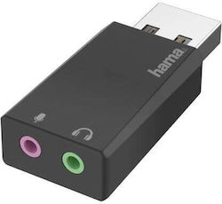 Hama Звукова Карта USB Адаптер 002003230000 Hama Звукова Карта USB Адаптер 002003230000