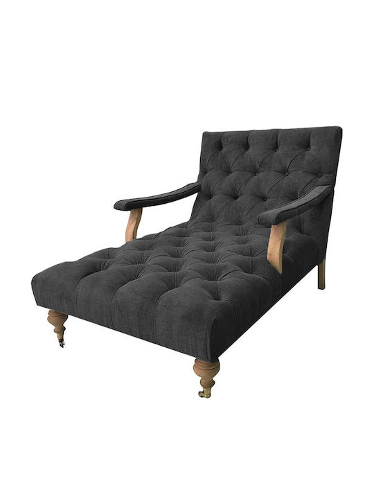 Recliner Kunstleder Schwarz L140xW75xH70cm