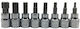 Horusdy Bit-Stecknüsse mit Bits Allen und Antriebsvierkant 1/4'' Set 8Stück