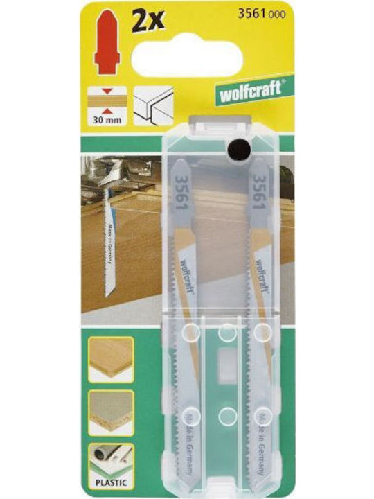 Wolfcraft 3561000 Λάμες για Ξύλο 75mm 2τμχ