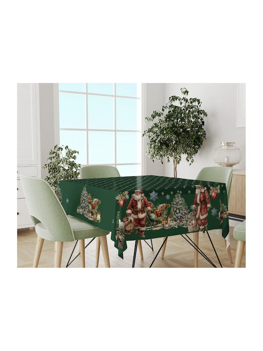Mc Decor Christmas Tablecloth Square Green L140xW140cm.