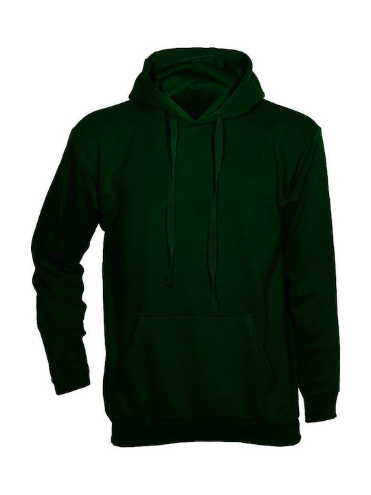 Kprime Swp280c Hoodie Sweatshirt Khaki Front Pocket #swp280ckh