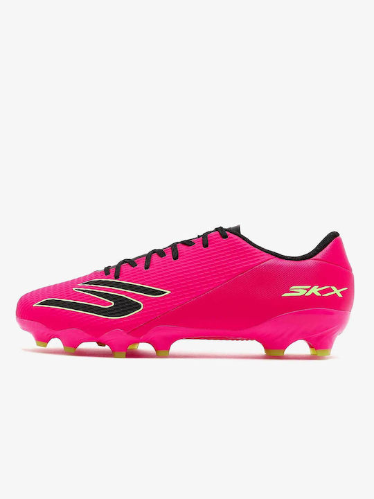Skechers Ποδοσφαιρικά Παπούτσια με Τάπες Ροζ