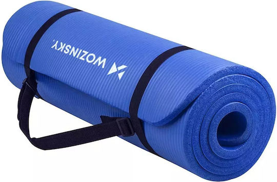 Wozinsky Fitnessmatte Pilates Blau (181x63x0.9cm)