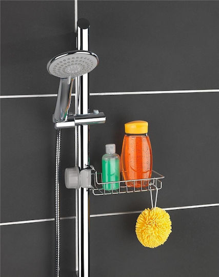 Wenko An der Wand montiert Badezimmerregal Metallisch Silber