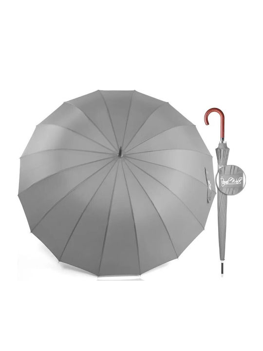 Royal Walk Rezistent la vânt Automat Umbrelă de ploaie Compact Neagră