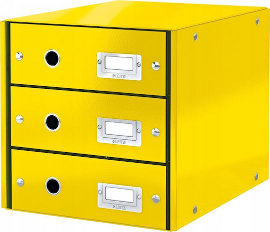 Leitz Desktop Drawer 3 Positions Yellow