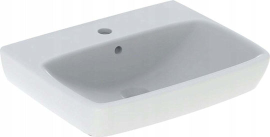 Geberit Selnova Επικαθήμενος Νιπτήρας Πορσελάνης 55x44x17.5cm Geberit Selnova Επικαθήμενος Νιπτήρας Πορσελάνης 55x44x17.5cm
