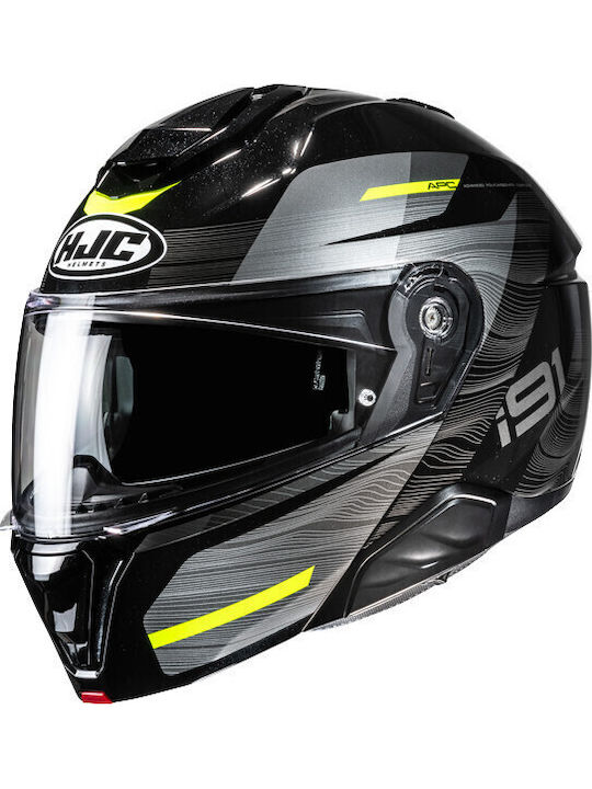 HJC I91 Semi Flat Titanium Cască Moto Flip-Up ECE 22.06 cu Pinlock